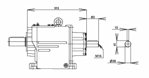 Чертеж мотор-редуктора MTC 62A, рис.2
