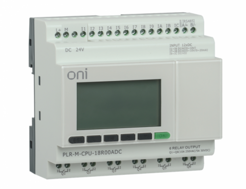 Микро ПЛК PLR-M. CPU DI12/DO06(R) 24В DC ONI Промышленное оборудование от производителя с доставкой по России