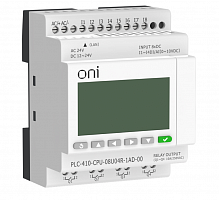 ПЛК 410 Модуль ЦПУ 4 DI 4 UI (0-10 В/DI) 4 RO 12В-24В DC или 24В AC с Ethernet портом с экраном ONI Промышленное оборудование от производителя Программируемые логические контроллеры и реле для частотных преобразователей