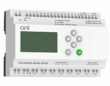ПЛК 430 Модуль ЦПУ 4 DI 12 UI (0-10 В/DI) 8 RO 2 AO (1 шт 0-10 В и 1 шт 0-20 мА) 24В DC с Ethernet портом с экраном ONI купить  Аксессуары для микро ПЛК Промышленное оборудование от производителя