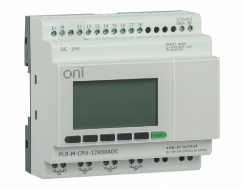 Микро ПЛК PLR-M. CPU DI08/DO04(R) 24В DC ONI Промышленное оборудование от производителя с доставкой по России