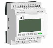 ПЛК 410 Модуль ЦПУ 8 DI 4 RO 220В AC с Ethernet портом с экраном ONI Промышленное оборудование от производителя Программируемые логические контроллеры и реле для частотных преобразователей