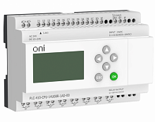 ПЛК 410 Модуль ЦПУ 8 DI 6 UI (0-10 В/DI) 8 RO 12В-24В DC или 24В AC с Ethernet портом с экраном ONI Промышленное оборудование от производителя Программируемые логические контроллеры и реле для частотных преобразователей